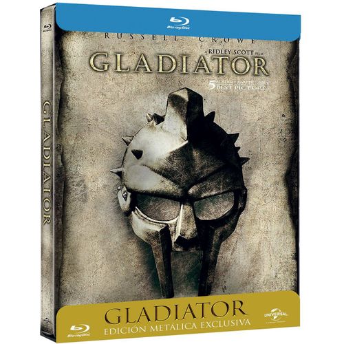 Gladiator - Steelbook Blu-Ray En Édition Collector Limitée Avec Flyer Et Titres En Relief - Import Espagne Avec Vf Incluse
