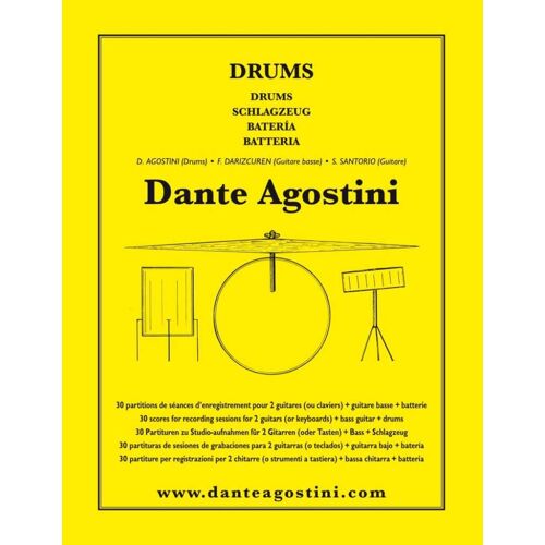 Dante Agostini : 30 Partitions De Seances D'enregistrement - Recueil Batterie 9790707005071 Carmk12010