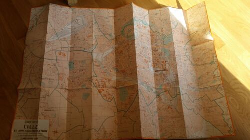 Carte Recto-Verso Lille Et Son Agglomération Plans-Guides Blay