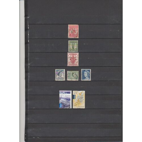 8 Timbres Australie Obliteres De 1912 À 2016