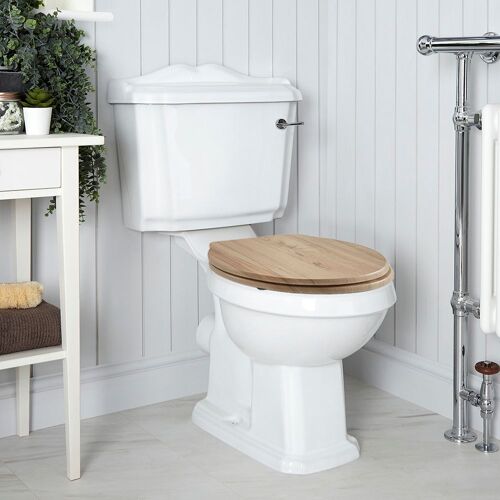 Wc Avec Réservoir Rétro Et Abattant Effet Chêne - Legend