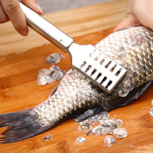 Dissolvant De Peau De Poisson, Gadgets De Cuisine En Acier Inoxydable, Grattoir D'écailles De Poisson, Râpes À Brosse, Éplucheur, Grattoir