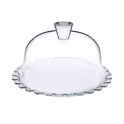 Plat À Pâtisserie Avec Cloche 26 Cm (Lot De 2)