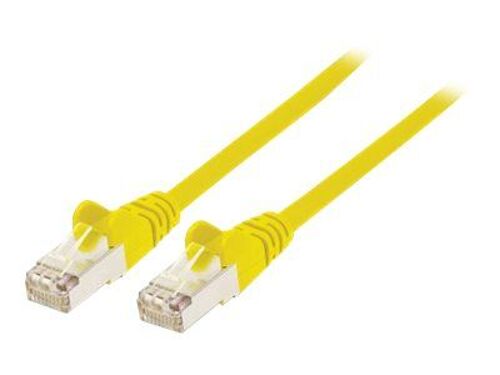 Intellinet Network Patch Cable, Cat7 Cable/Cat6A Plugs, 3m, Yellow, Copper, S/FTP, LSOH / LSZH, PVC, RJ45, Gold Plated Contacts, Snagless, Booted, Lifetime Warranty, Polybag - Cordon de...