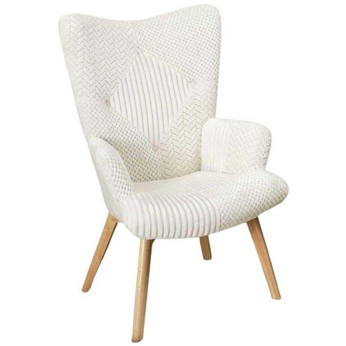 Fauteuil Patchwork Blanc Helsinki