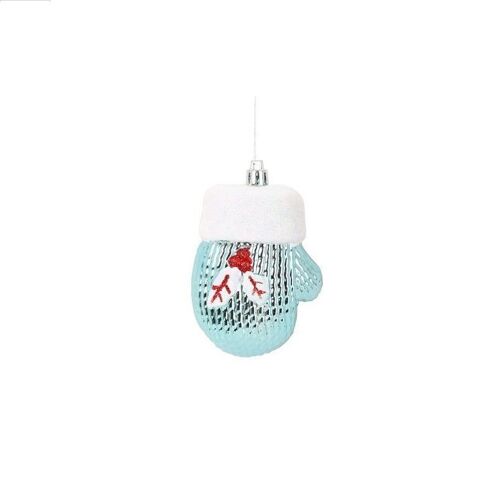 2 Suspensions Gant de Noel bleu