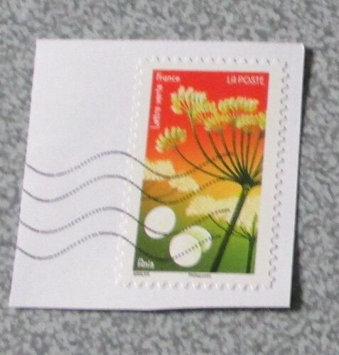 Timbre France Lettre Verte Anis Provenant Du Carnet Illustré Fleurs Et Douceurs - Autoadhésif Et Oblitéré - Date De Sortie 6/05/2022