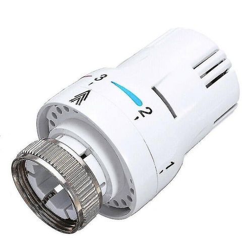 Tête thermostatique de contrôle de chauffage, contrôleur de radiateur, vanne de chauffage durable M30x1,5, plage de température réglable de 6 à 28 °C