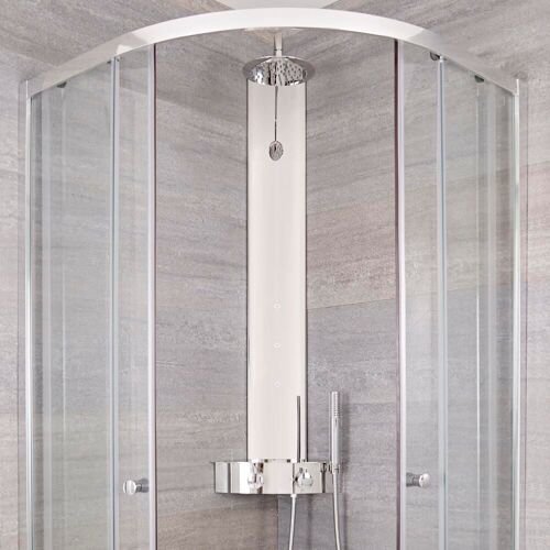 Colonne de douche d'angle thermostatique ? Chromé - Earby