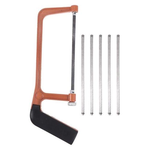 Mini scie à métaux avec lames remplaçables pour le jardinage, la menuiserie et le bricolage ¿ Conception ergonomique et construction durable