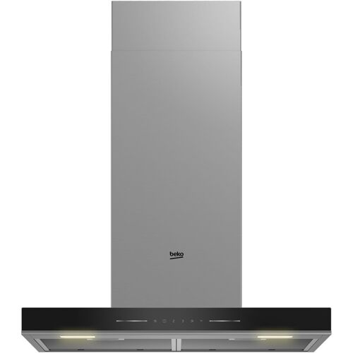 Beko BHCB66641BBHS hotte murale Noir, Acier inoxydable 710 m³/h