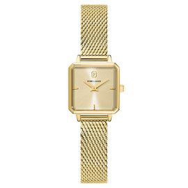 Montre Femme Leonor Doré Cadran Doré Bracelet Acier Milanais Doré 12 Mm