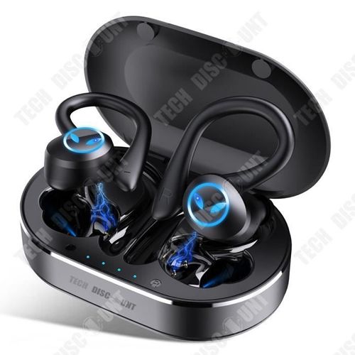 TD® Oreillette Bluetooth super longue durée de vie de la batterie oreillette bluetooth sport montée sur l'oreille