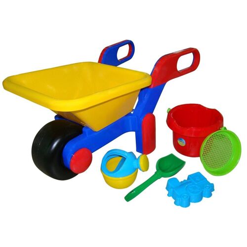 Wader 41838 Brouette Avec Jeu De Sable, 5 Pièces