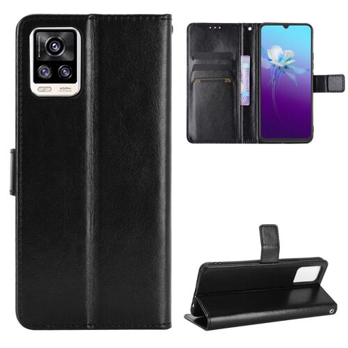 Coque Vivo V20,Etui pour Vivo V20,Coque en cuir pour Vivo V20,Convient a Etui la Vivo V20,Noir