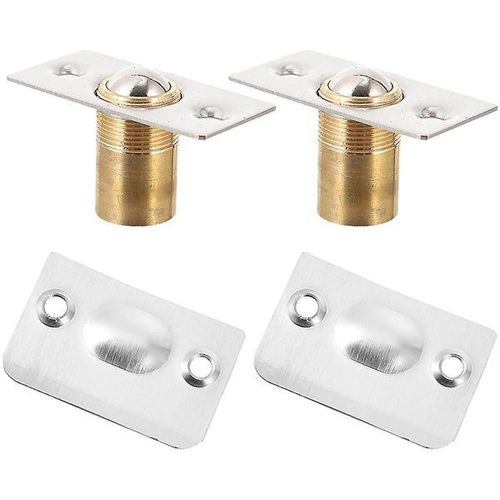 Loqueteau à bille en acier inoxydable ¿ Réglable, durable et facile à installer pour armoires et placards ¿ Lot de 2