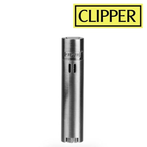 Briquet Clipper Metal Chalumeau Electronique Jet Gaz + Boite Métal Offerte