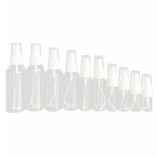 3pcs Flacons pulvérisateurs 60ml Clear Empty Fine Mist Plastique Mini Travel Bottle Set Petits récipients rechargeables