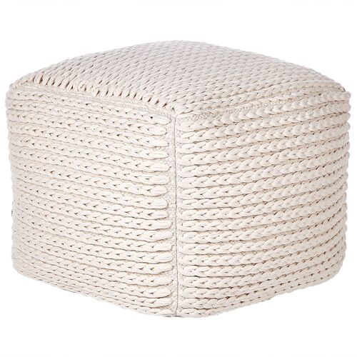 Pouf DAMAN Beige clair Coton