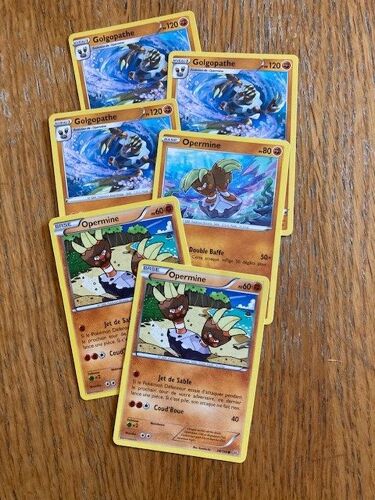 (2364) 3x Opermine + 3x Golgopathe (Pokemon)