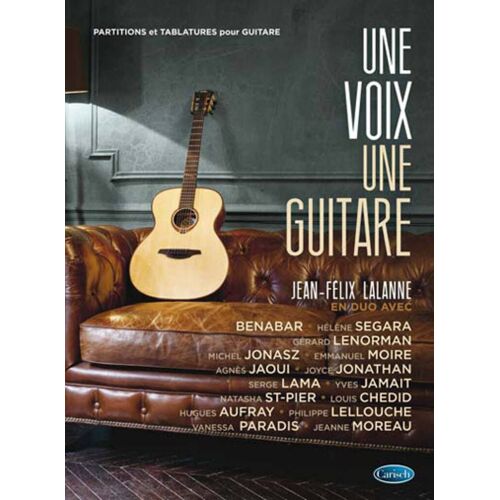 Jean-Félix Lalanne : Une Guitare, Une Voix - Recueil Vocal And Guitar Carmf2308 9788850727001