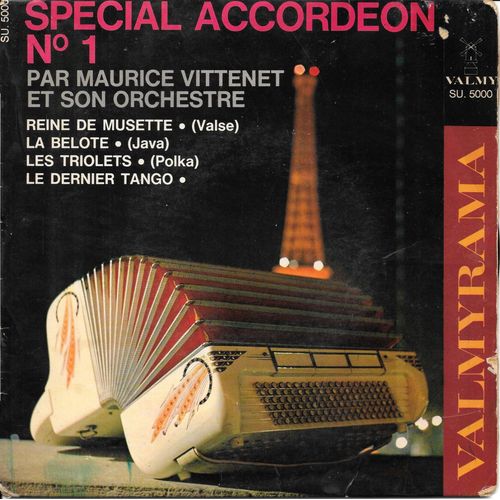 Maurice Vittenet : Reine De Musette / La Belote / Les Triolets / Le Dernier Tango [Vinyle 45 Tours 7" Ep]