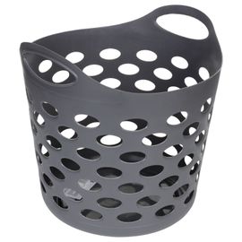 Panier à linge Rond - 28 L - Gris