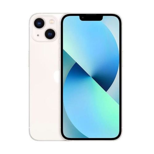 Vitre Arrière Iphone 13 - Blanc + Logo