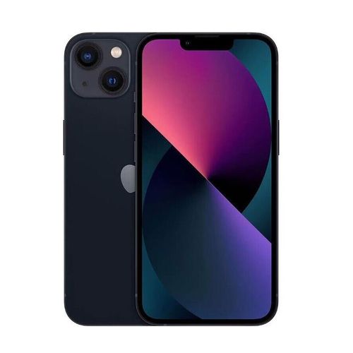 Vitre Arriere Iphone 13 - Noir + Logo