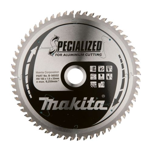 Makita B -56552 Brow Saw Blade aluminium - 165x20x1.8mm 60T