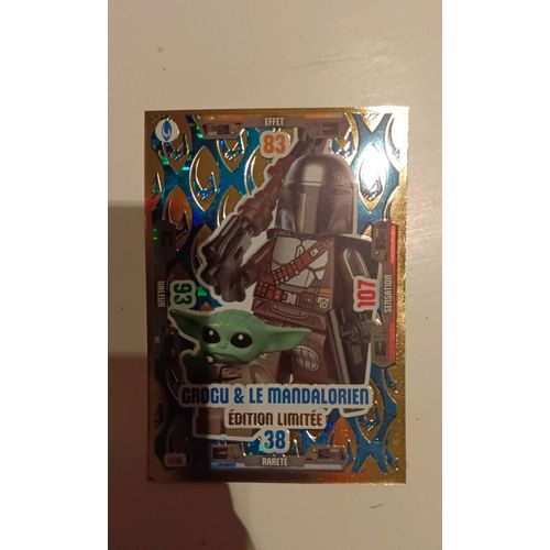 Carte Lego Starwars Édition Limitée Grogu Et Le Mandalorien