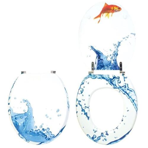 Abattant wc fantaisie decoration poisson Wirquin
