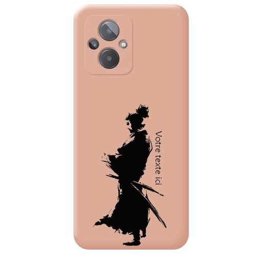 Coque rose Oppo Reno 8 LITE samourai personnalisee