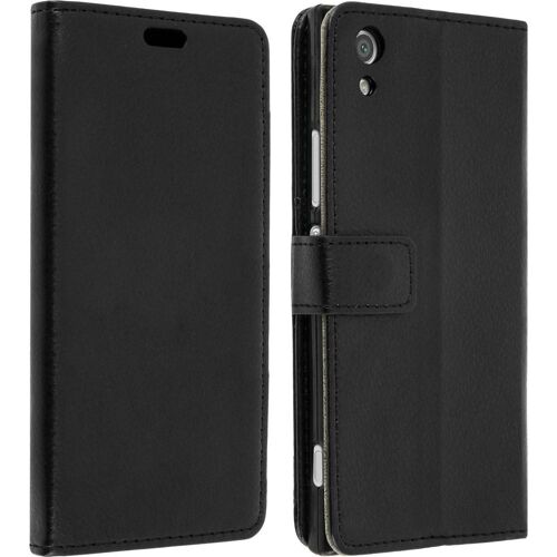 Etui AVIZAR Xperia XA1 Portefeuille Support Noir