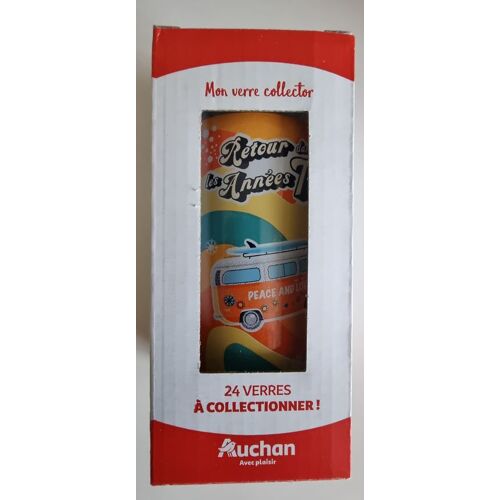 Verre Auchan - Retour Dans Les Années 70's - Van Peace & Love -