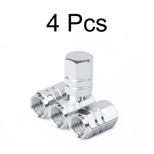 4 Pcs En Argent - Motos Accessoires Extérieur Auto Pièces De Roues Pneus Voitures Accessoire Voiture Accessories Tuning Valves Pneu Voiture Jantes
