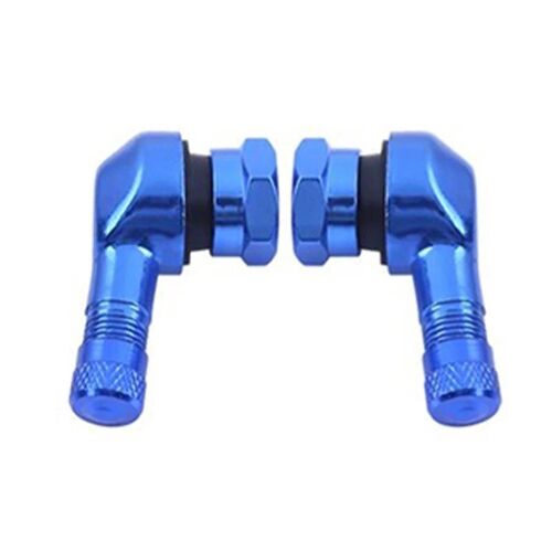 Bleu - Roues De Jante De Moto, Pièces De Rechange, Coude De Assujet, Angle Résistant À 90, Roue De Vélo De Course, Tiges De Assujetsans Chambre À Air, Pièce De Roue De Jante, 2 Pièces