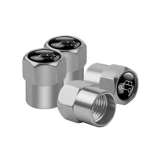 Argent - Couvercles De Capuchons De Assujetde Roue De Voiture En Métal, Insignes S, Accessoires Automatiques Pour Mini Cooper S R50, R53, R56, R57, R60, R61, F54, F55, F56, F57, 4 Pièces