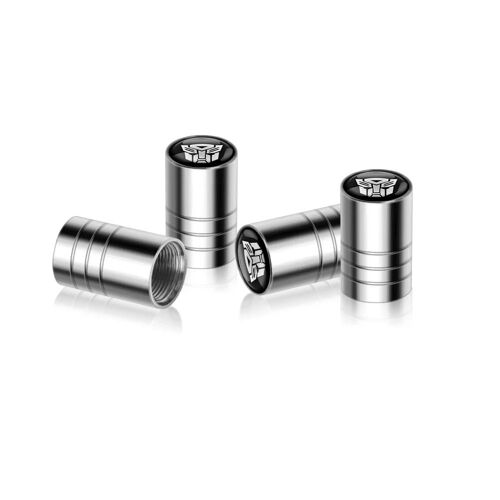 Argent - Danemark Ges De Transport En Métal Pour Roues De Voiture, Capuchons De Valve, Accessoires Automobiles Universels Pour Toutes Les Voitures, Vélos, Hurcycles, 4 Pièces