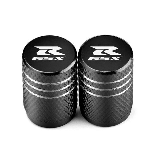 2 Pcs Noirs - Couvercle De Tige De Valve De Roue De Moto En Aluminium, Pour Suzuki Gsxr Gsx-R 600 750 1000 Gsx-R600 Gsx-R750 Gsx-R1000