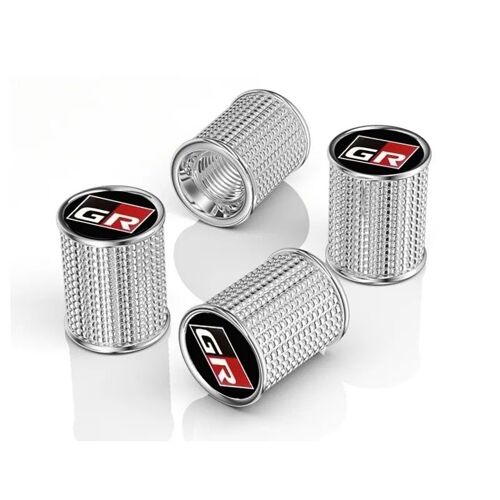 Argent Group - Couvercle De Noyau De Valve De Moyeu De Roue En Alliage D'aluminium, 4 Pièces/Ensemble, Pour Toyota Gr Sport C-Hr Rav4 Avensis Prado Prius, Accessoires Automobiles