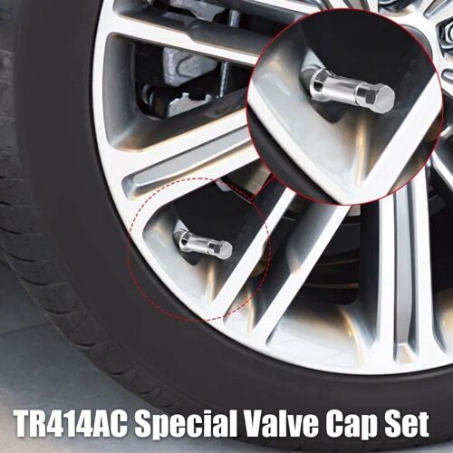 50pcs - Capuchons Hexagonaux Chromés Avec Couvercles De Manchon, Roue D'opathie De Camion De Voiture, Tige De Assujet, Magasins, Avant Droit, Arrière, Accessoires Automobiles, Tr414ac, 50 Pièces