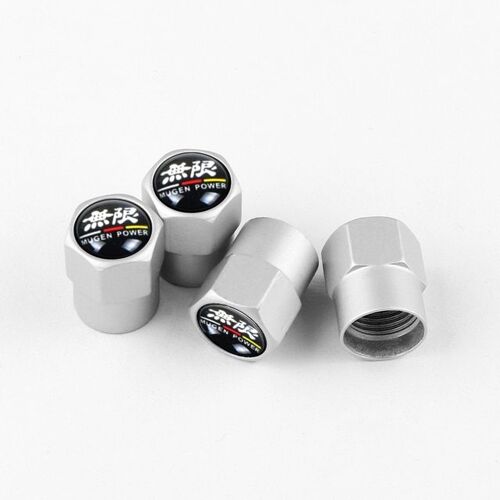 Silver-For Mugen - Capuchons De Tige De Assujetantivol En Métal, Emblème De Roue Automatique, Couvercle Anti-Vol, Honda Mugen Power, Civic Accord, Crv, Hrv Jazz, Mode