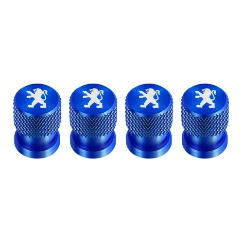 Style 3 Bleu - Capuchons De Tige De Assujetde Roue De Voiture, Couvercle Hermétique Cnc, Style De Voiture, Kit 107 208 3008 308 307 406 407 408 508 207