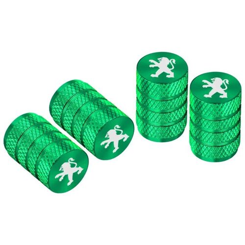 Style 2 Vert - Capuchons De Tige De Assujetde Roue De Voiture, Couvercle Hermétique Cnc, Style De Voiture, Kit 107 208 3008 308 307 406 407 408 508 207