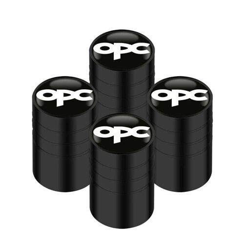 Grand Noir - Capuchons De Tige De Assujetd'opathie De Roue Automatique, Accessoires De Voiture, Excellent Style De Voiture, Badge Pour Opel, Opc, Astra D G H V, Corsa Insignia, 4 Pièces