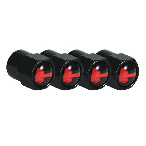 Armée Verte - Capuchons De Assujeten Alliage D'aluminium Pour Voitures Et Vélos De Course, Couvercle De Tige De Jante, Capuchon De Roue Automatique, Capuchons Ples De Continents, 4 Pièces