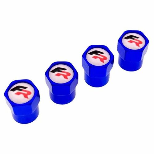 Bleu - Capuchons De Assujetde Roue De Voiture Avec Logo Universel, Couvercle Anti-Poussière Pour Siège Valentine, Cupra Ibiza, Altea Exbones, Formula Racing, 4 Pièces