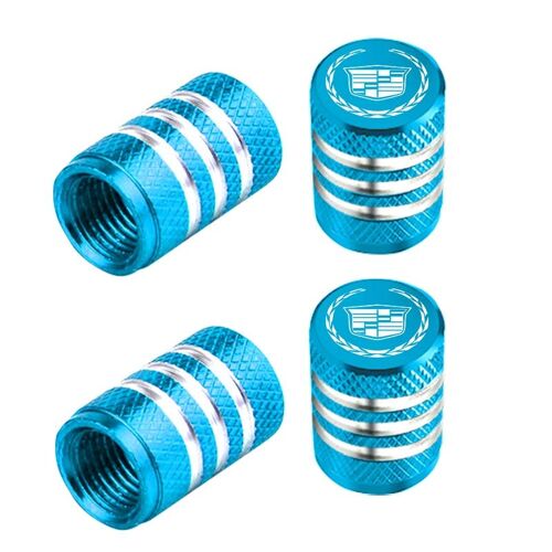 Bleu Ciel - Capuchon De Assujetde Voiture Pour Cadgrad, Valve De Roue, Accessoires De Boîtier D'air, Cts, Ats, Srx, Bls, Xlr, Xts, Sts, Xt4, Ct4, Xt5, Ct5, Count6, Ct6, 4 Pièces