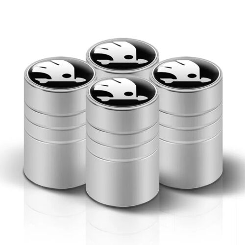 Skoda C - Capuchon De Assujetde Roue D'insigne De Style De Voiture, Capuchon Anti-Poussière Pour Skoda Yinous Octavia 2, 3, A5, Fabia, Kodiaq, Rine, Karoq Superb, Etc, 4 Pièces